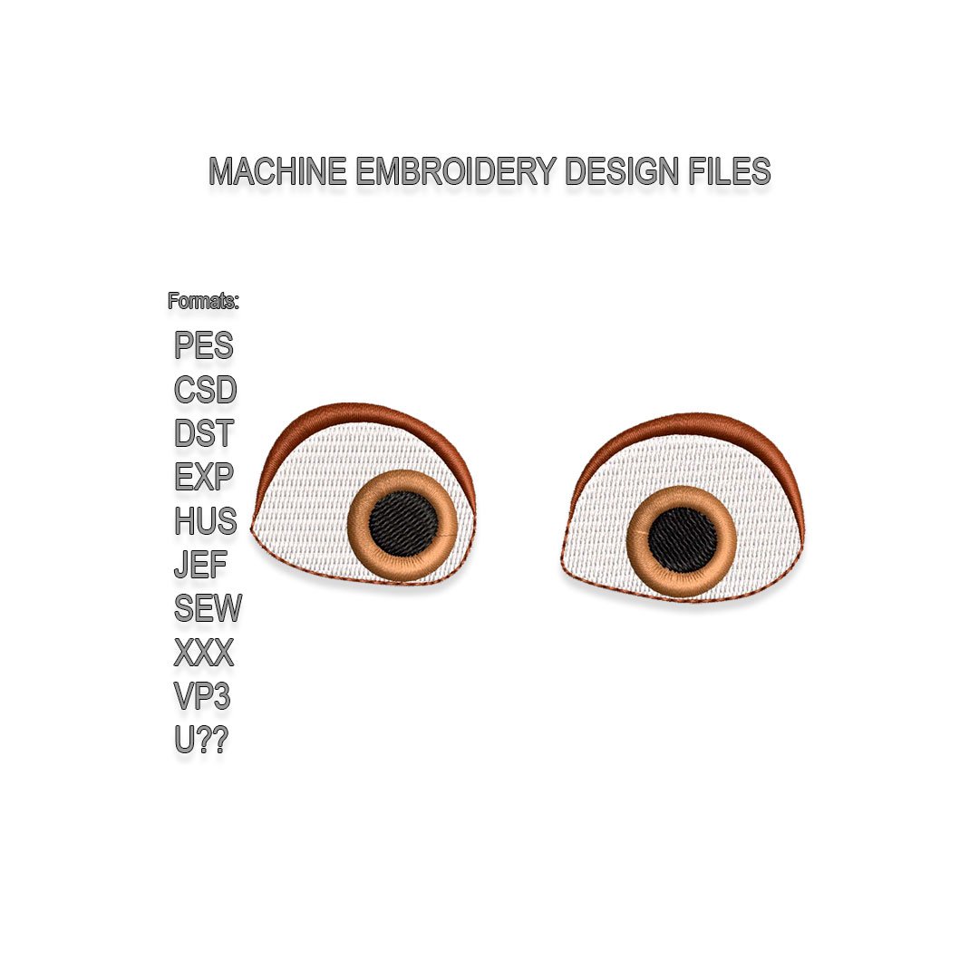 Brown Eyes Embroidery design