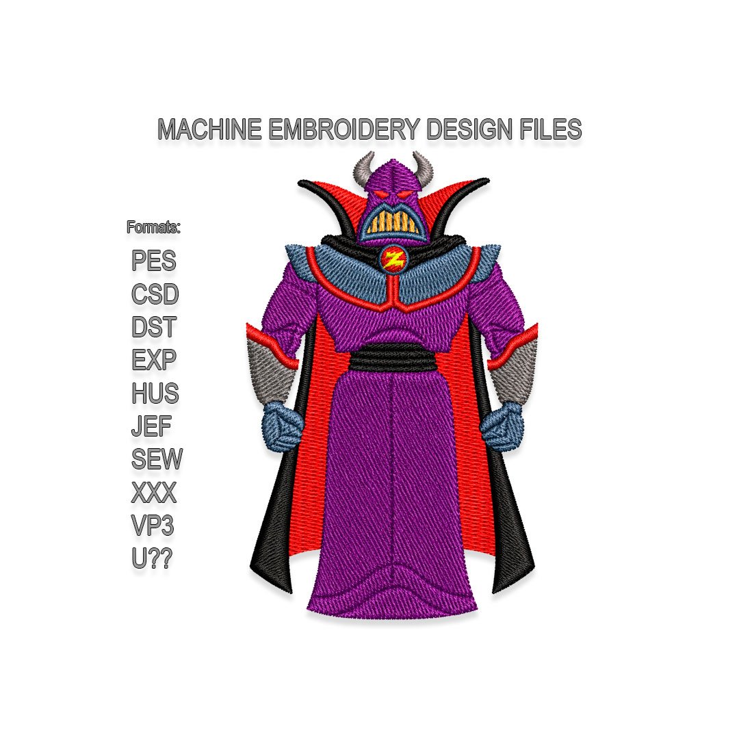 Emperor Zurg Embroidery design